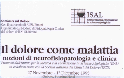 Il dolore come malattia gubbio 400 Il dolore come malattia gubbio 400